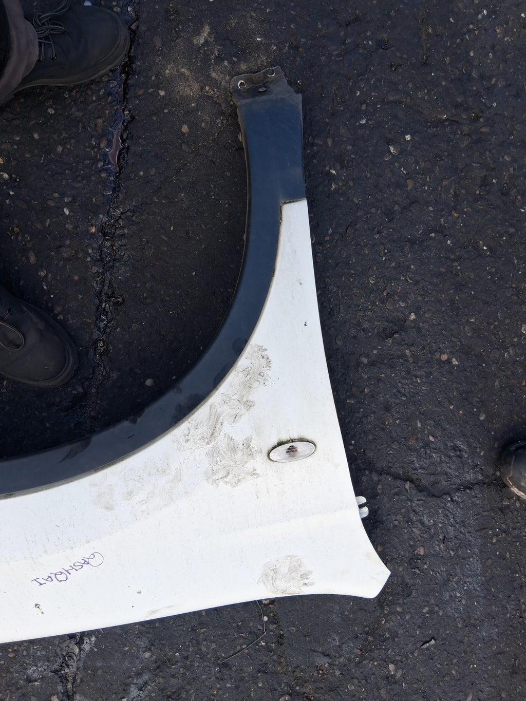 2013 NISSAN QASHQAI J10 OSF DRIVER SIDE FRONT WING PANEL WHITE