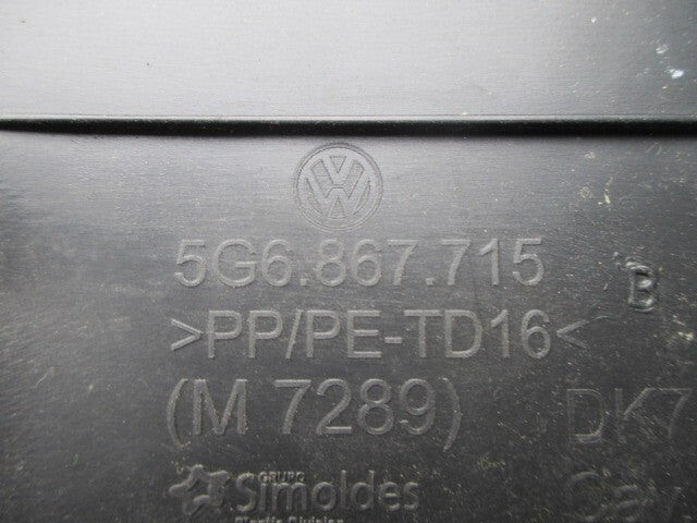 2012 VW GOLF MK7 OSR DRIVER SIDE REAR DOOR TRIM 5G6867715