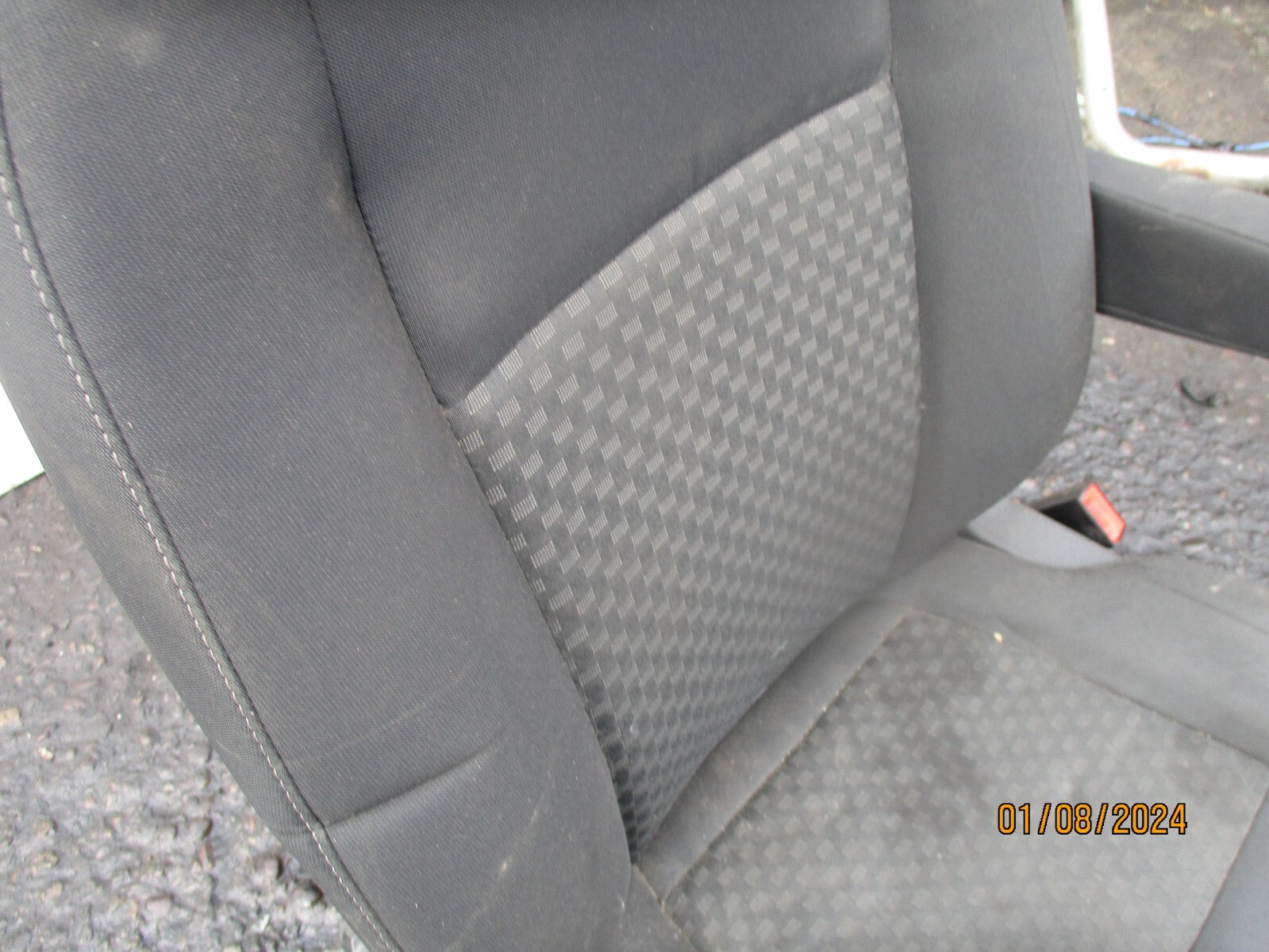 2021 FORD TRANSIT MK8 OSF DRIVER SIDE FRONT SEAT WITH ARMREST & BASE