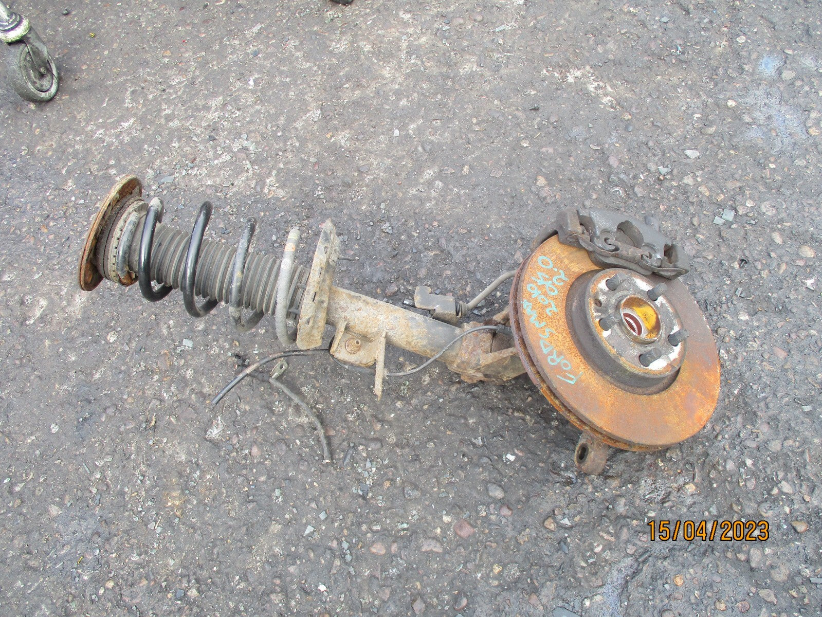 FORD S MAX 2010 2.0 DIESEL MANUAL OS DRIVER SIDE FRONT HUB LEG CALIPER SHOCK
