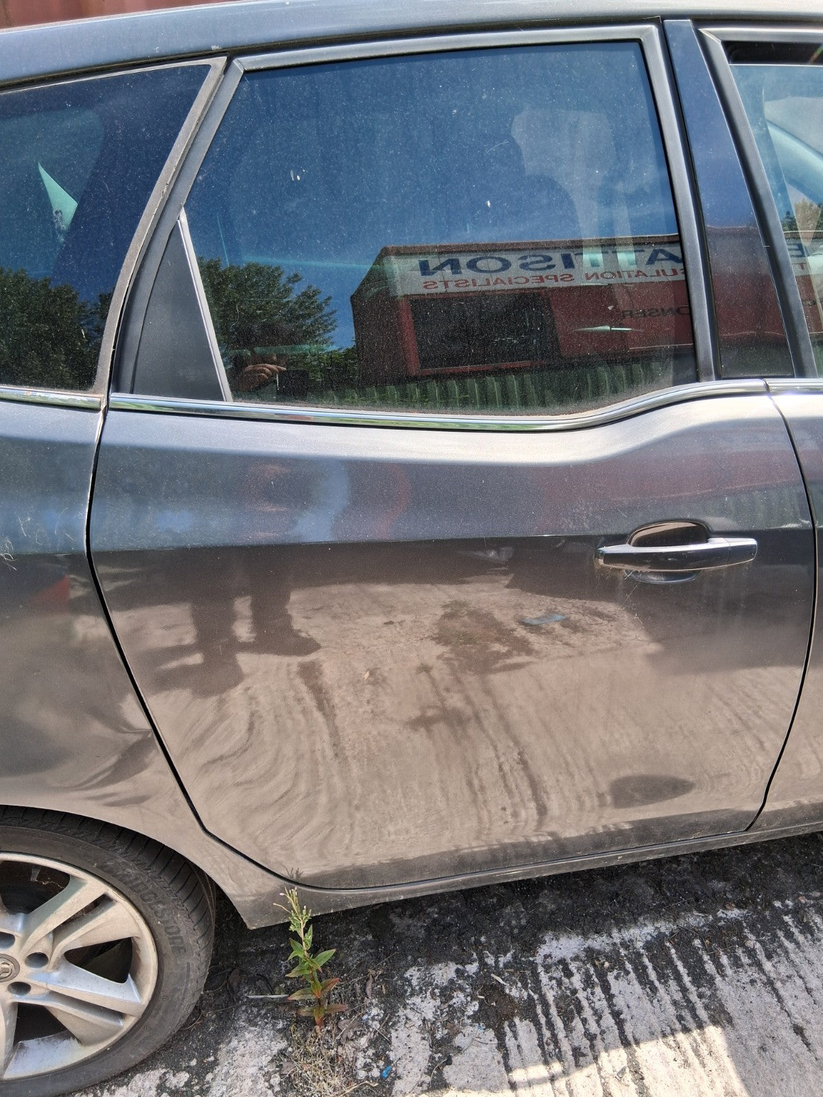 2016 VAUXHALL MERIVA B MK2 OSR DRIVER SIDE REAR RIGHT BARE DOOR GREY