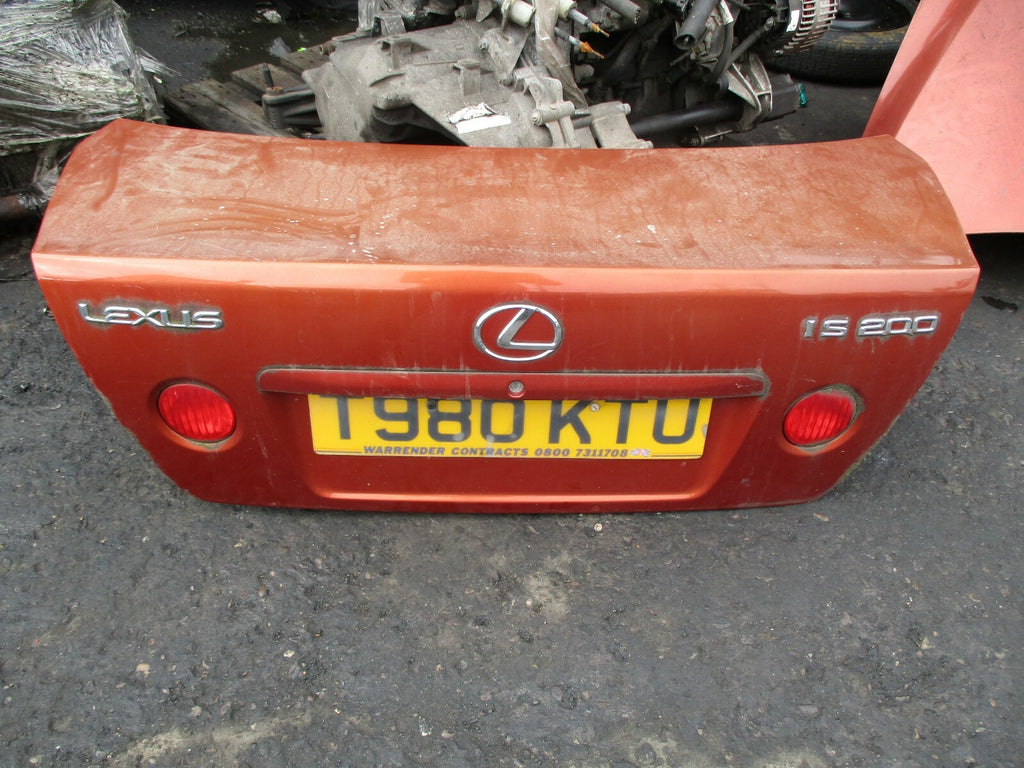 LEXUS IS 200 MK1 REAR BOOTLID TAILGATE COMPLETE BOOT ORANGE