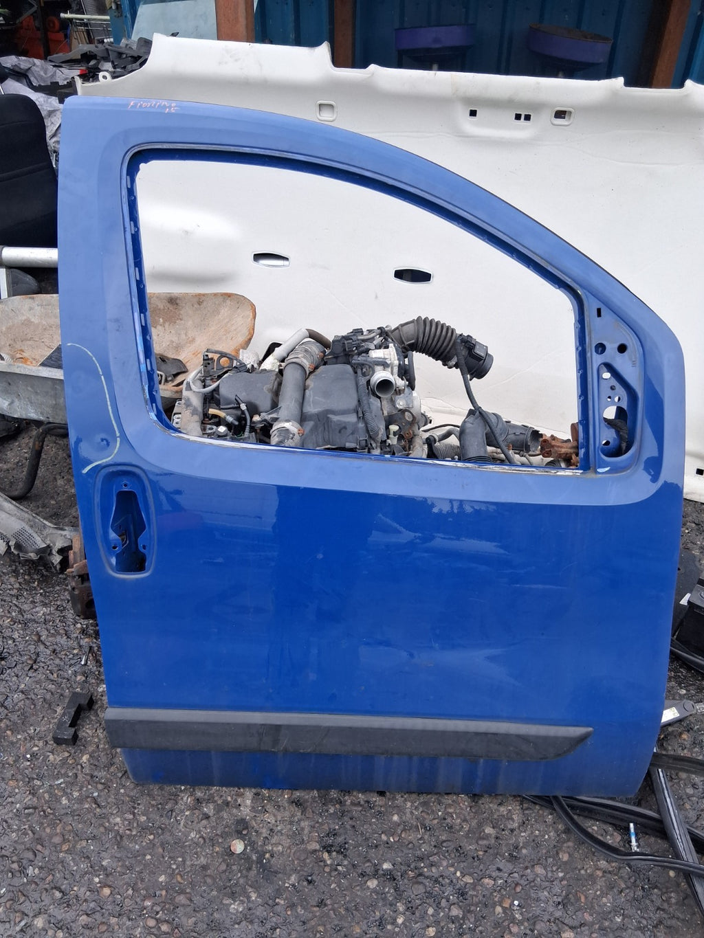2016 FIAT FIORINO OSF DRIVER SIDE FRONT RIGHT BARE DOOR BLUE
