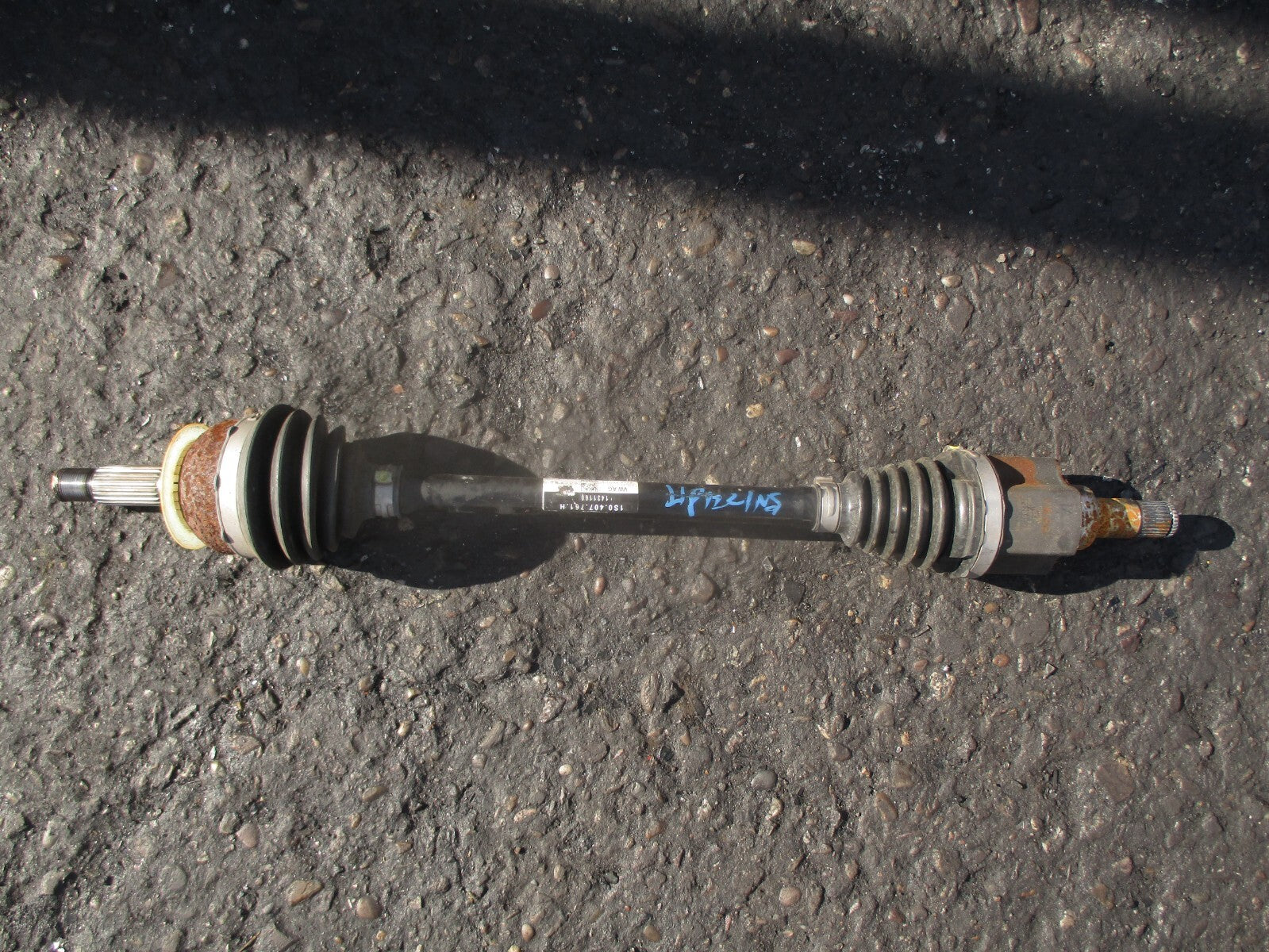 2022 VOLKSWAGEN UP 1.0 PETROL NS PASSENGER SIDE DRIVESHAFT 1S0407761H