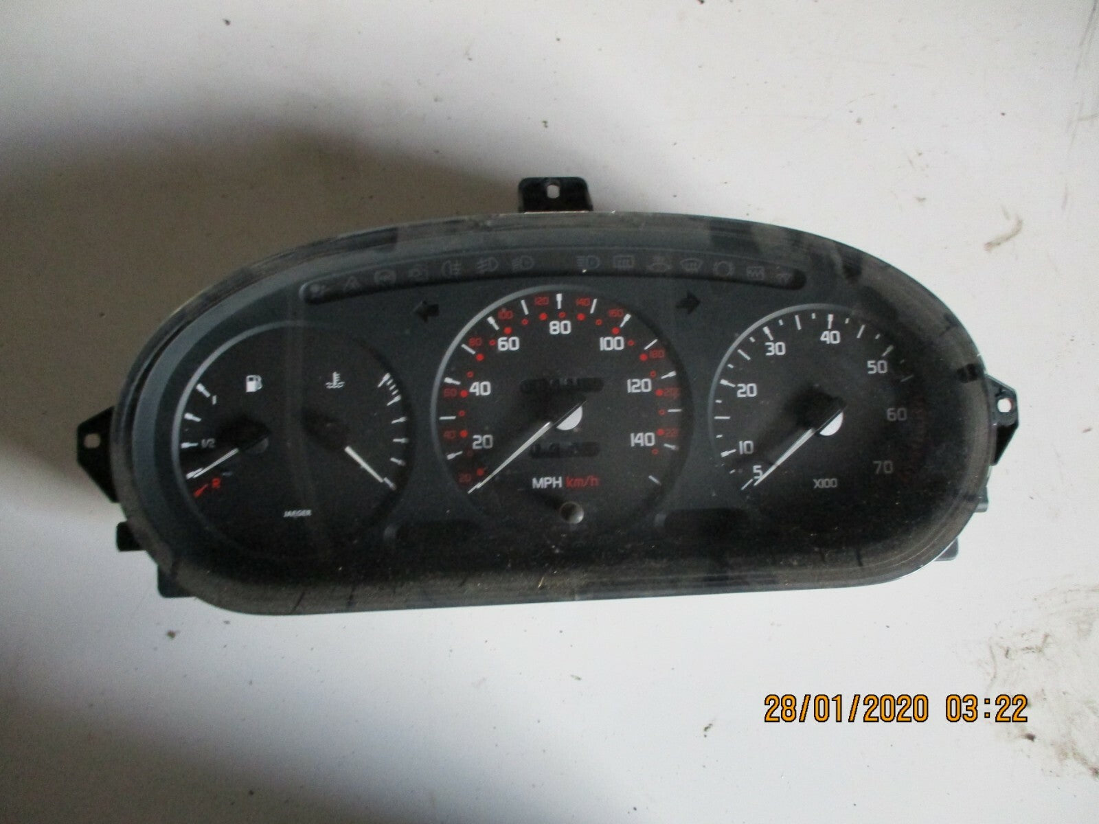 RENAULT MEGANE MK1 1996 1.6 PETROL SPEEDO METER INSTRUMENT CLUSTER