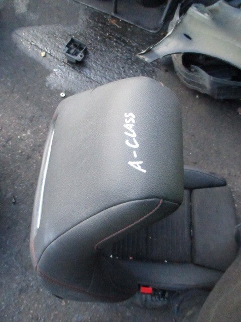 2018 MERCEDES A CLASS W176 NSF PASSENGER FRONT COMPLETE SEAT LEATHER RED STITCH