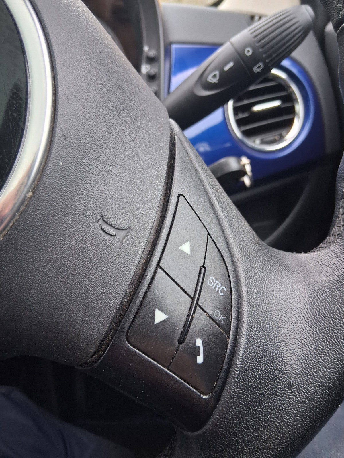 2010 FIAT 500 LOUNGE MK1 MULTIFUNCTIONAL STEERING WHEEL WITHOUT AIRBAG