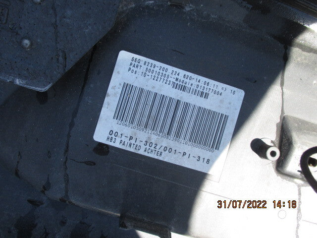 VAUXHALL ASTRA H 2008 3 DOOR REAR COMPLETE BUMPER 374339703