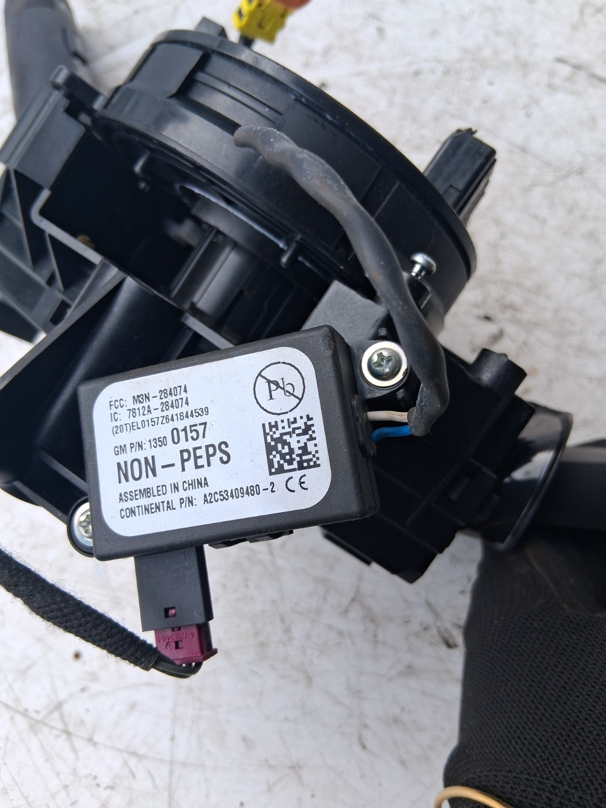2017 VAUXHALL ZAFIRA INDICATOR WIPER SWITCH STALK SQUIB RING 22914039