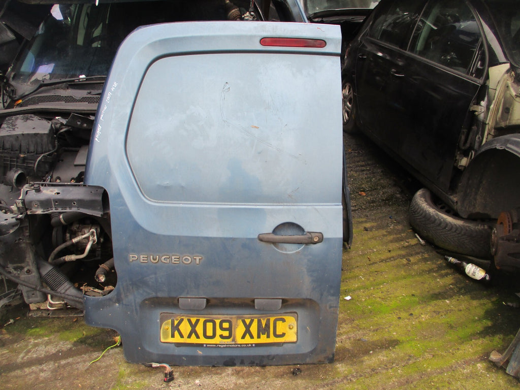 2009 PEUGEOT PARTNER MK2 NSR PASSENGER SIDE REAR COMPLETE DOOR BLUE