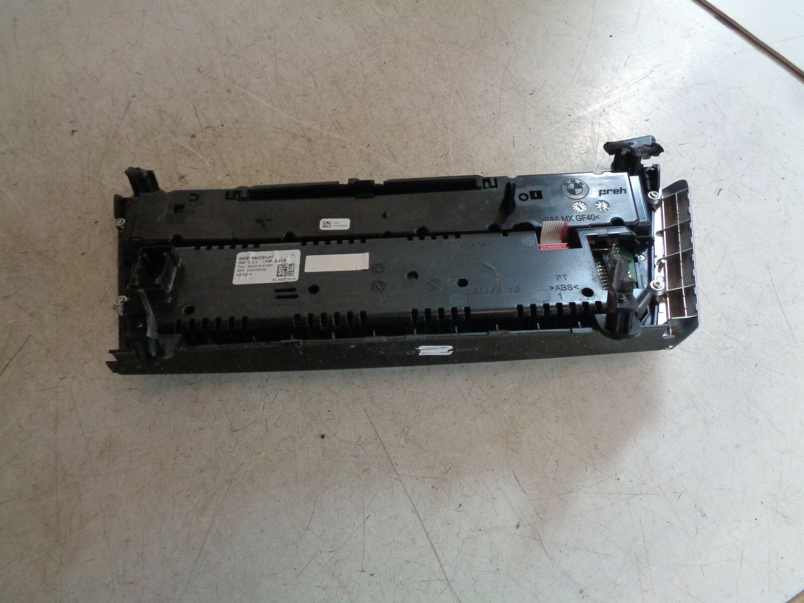 BMW 5 SERIES GT F07 2016 M SPORT HEATER CONTROL SWITCH PANEL DAMAGED 6805750