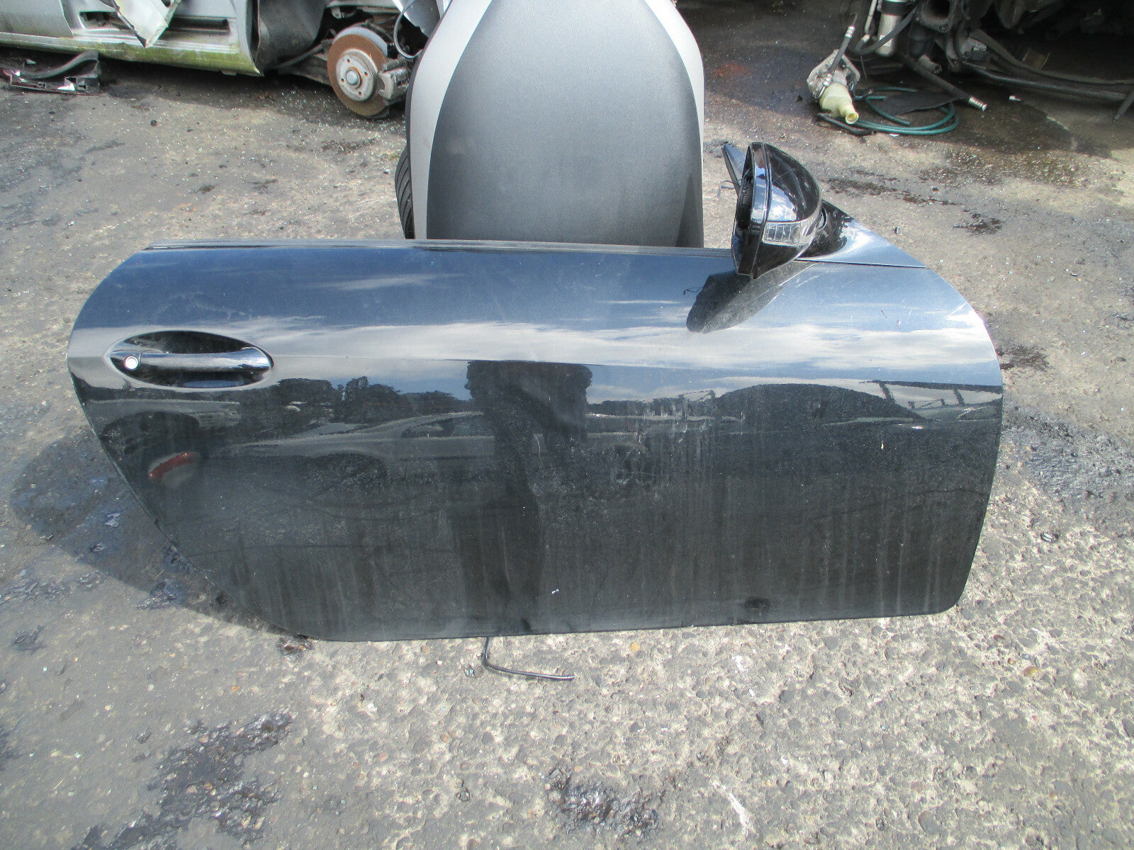 MERCEDES BENZ SLK 2010 3 DOOR OS DRIVER SIDE BARE DOOR BLACK