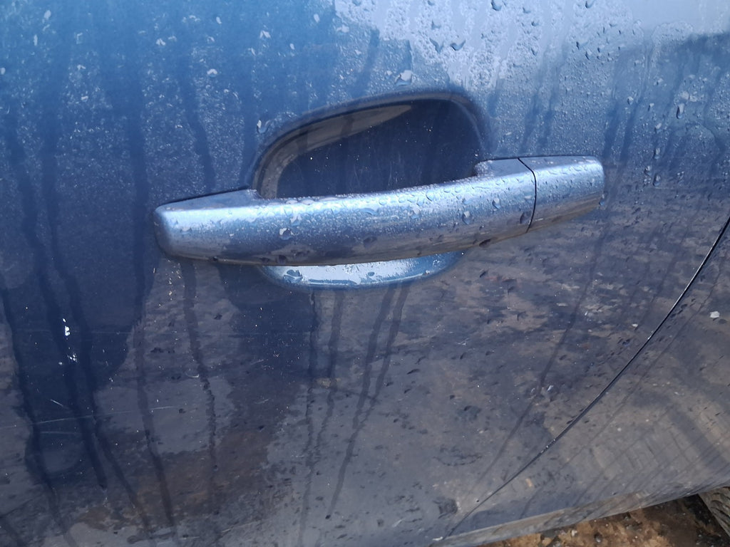 2017 VAUXHALL CORSA E NSF PASSENGER SIDE FRONT LEFT EXTERIOR DOOR HANDLE BLUE