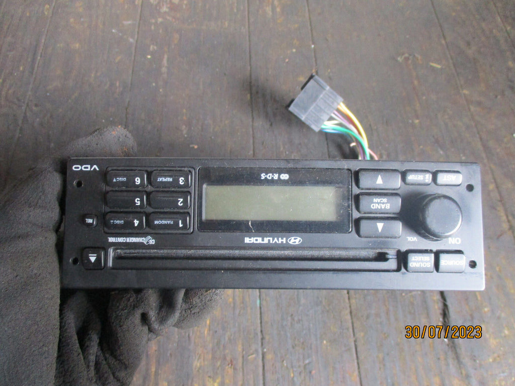 HYUNDAI GETZ 2005 RADIO CD PLAYER HEAD UNIT 907921631979