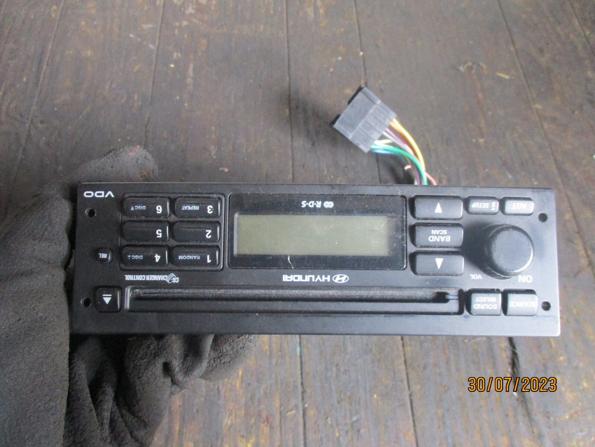 HYUNDAI GETZ 2005 RADIO CD PLAYER HEAD UNIT 907921631979