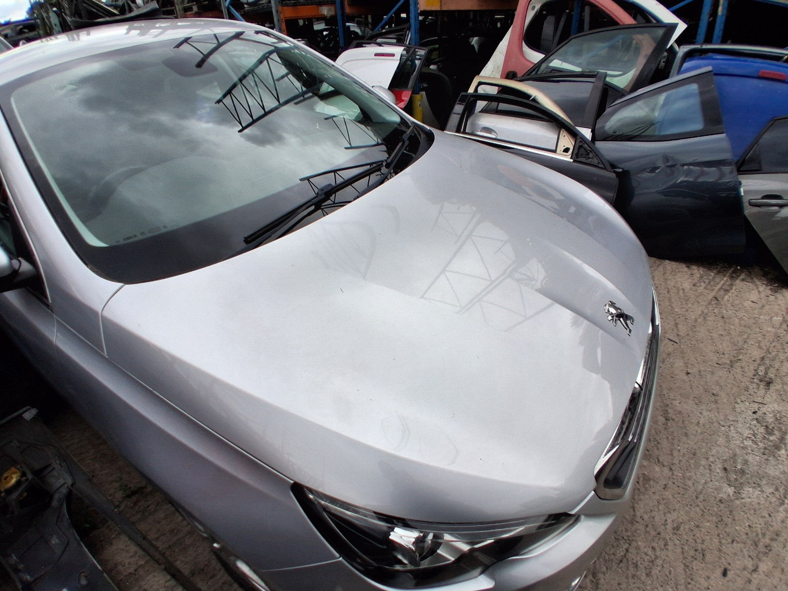 2014 PEUGEOT 308 MK2 BONNET HOOD PANEL GRIS ALUMINIUM EZR