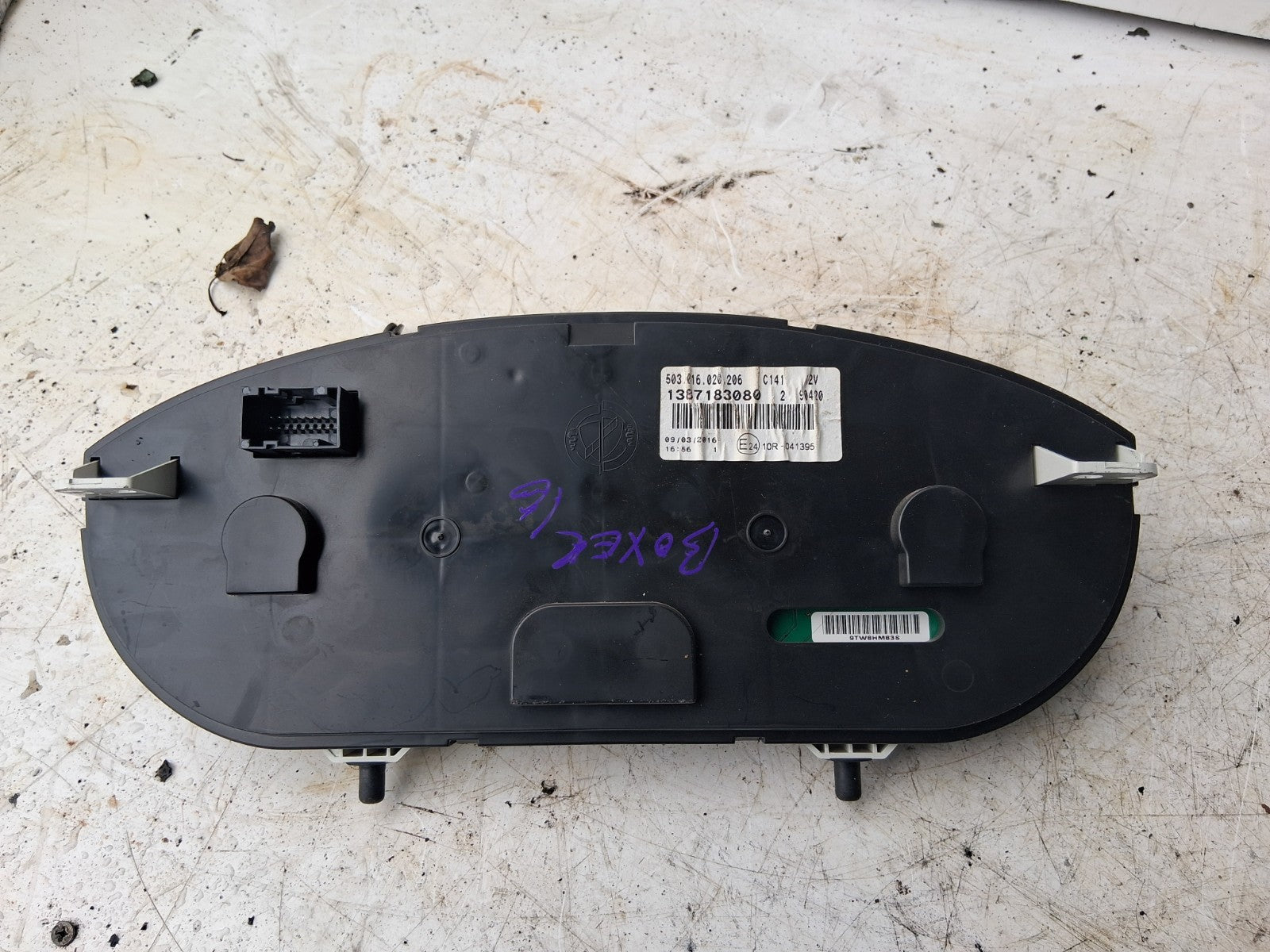 2016 PEUGEOT BOXER MK3 SPEEDO SPEEDOMETER INSTRUMENT CLUSTER 1387183080