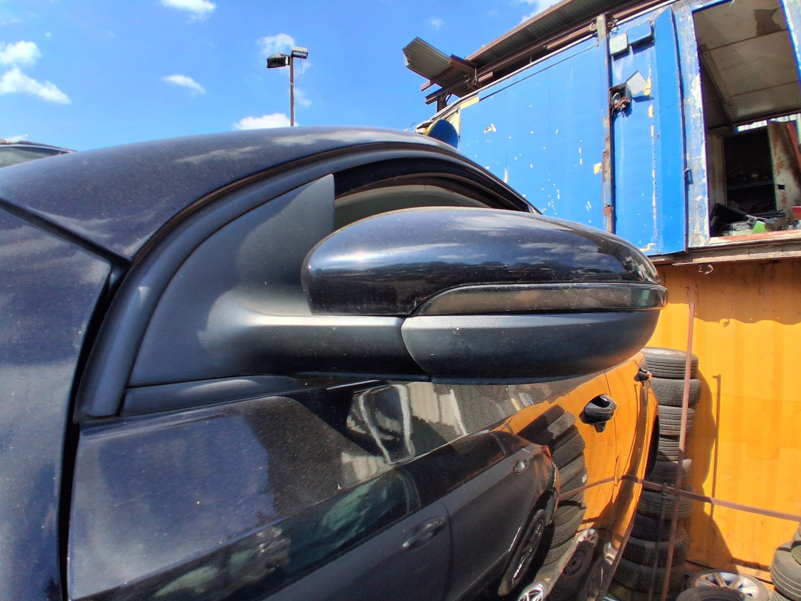 2012 VW VOLKSWAGEN GOLF MK6 NSF PASSENGER SIDE POWER FOLD WING MIRROR BLACK LC9X