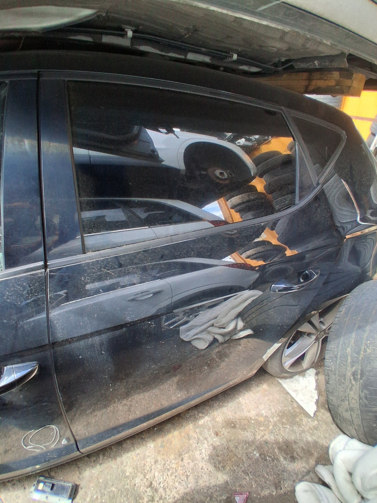 2015 SEAT LEON FR MK3 NSR PASSENGER SIDE REAR BARE DOOR MIDNIGHT BLACK LY9T