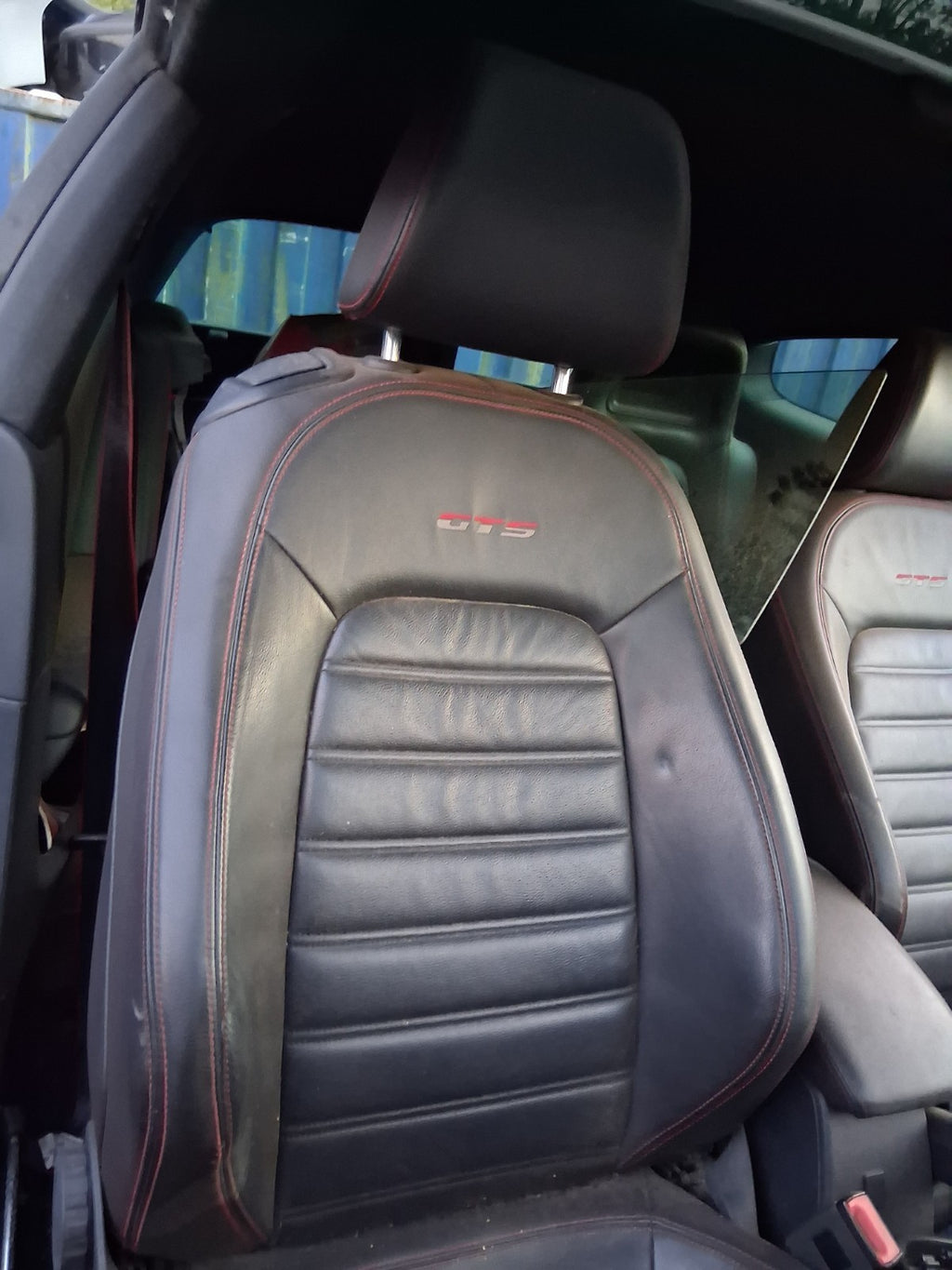 2014 VW VOLKSWAGEN SCIROCCO MK3 OSF DRIVER SIDE FRONT RIGHT LEATHER SEAT