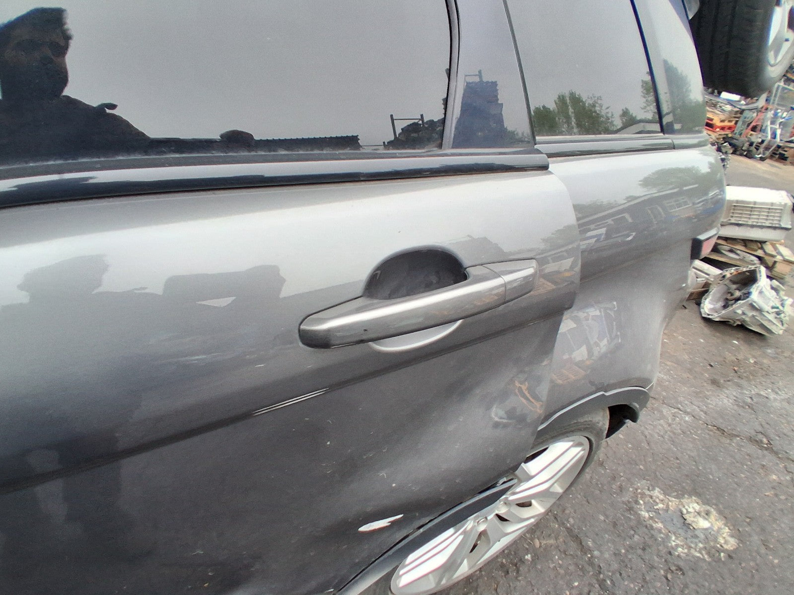 2016 RANGE ROVER EVOQUE L538 NS PASSENGER REAR EXTERIOR DOOR HANDLE GREY LRC 863