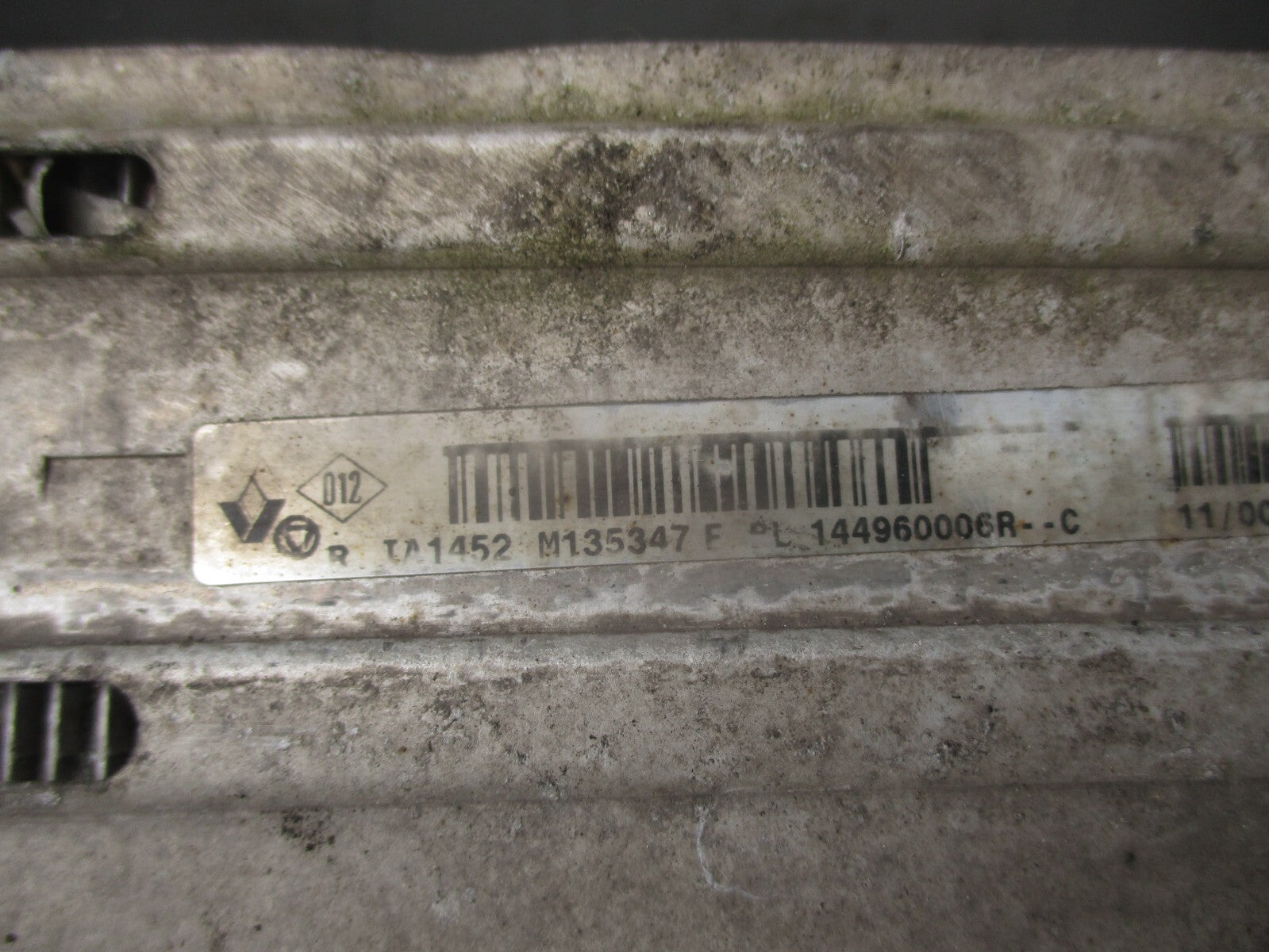 2011 RENAULT SCENIC MK3 1.5 PETROL TURBO INTERCOOLER RADIATOR 144960006R