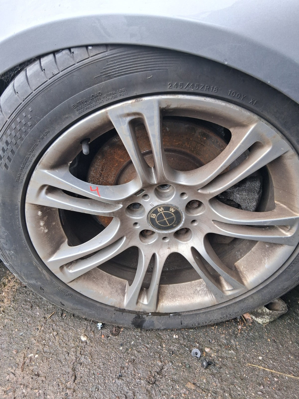 2010 BMW 5 SERIES F10 M SPORT 18 INCH ALLOY WHEEL WITH TYRE 245/45R18