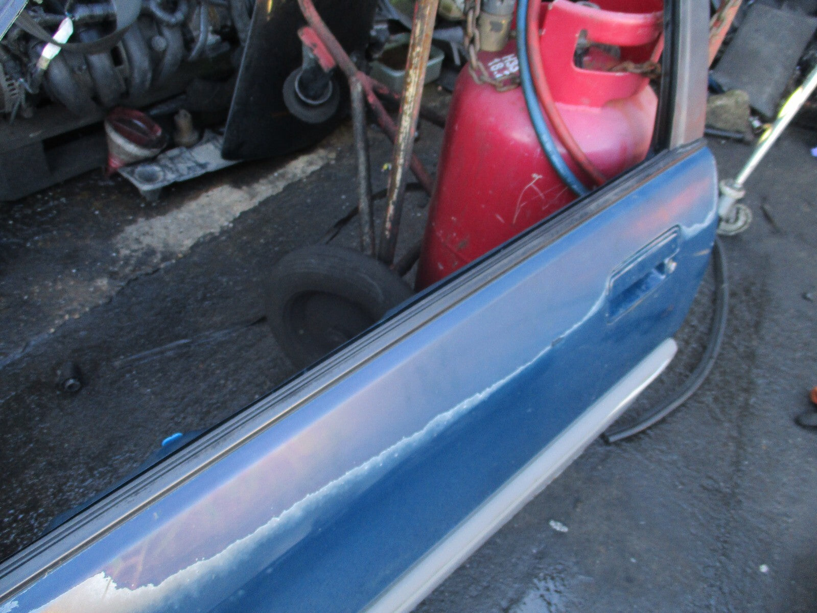 ROVER 200 R8 1993 3 DOOR NS PASSENGER SIDE BARE DOOR BLUE