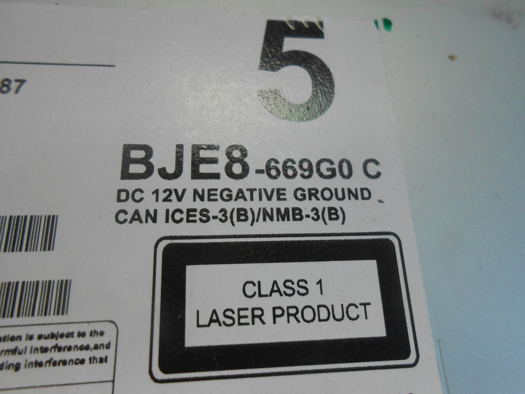 MAZDA 3 BM (MK3) 2013 - 2016 SAT NAV CD UNIT MODULE NO DISC BJE8 669G0 C