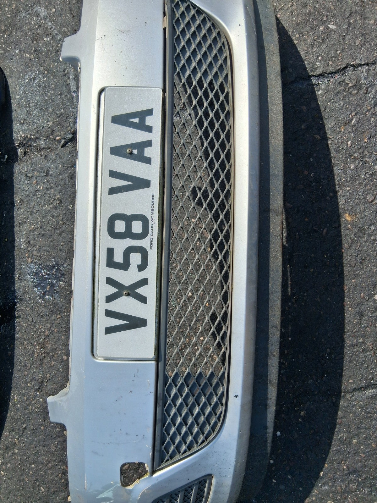 2006 FORD FIESTA MK6 COMPLETE FRONT BUMPER SILVER