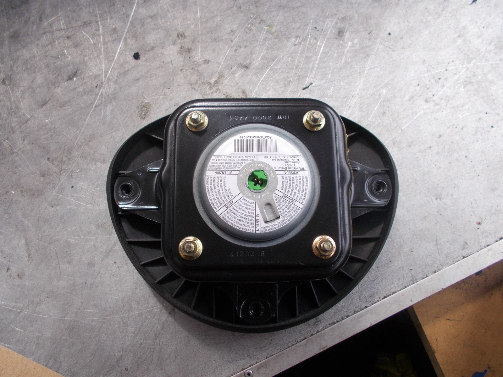 FIAT PUNTO 2004 DRIVER SIDE STEERING WHEEL AIRBAG 30004481