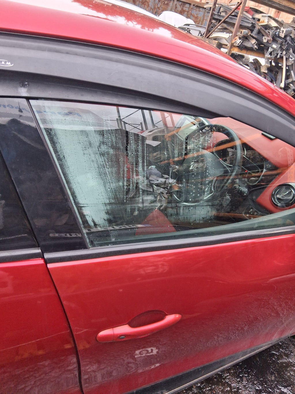 2013 RENAULT CLIO X98 MK4 OSF DRIVER SIDE FRONT RIGHT BARE DOOR RED