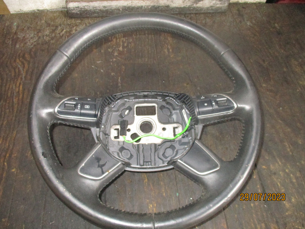 AUDI A3 2013 MULTIFUNCTION BLACK LEATHER STEERING WHEEL 8U0419091B