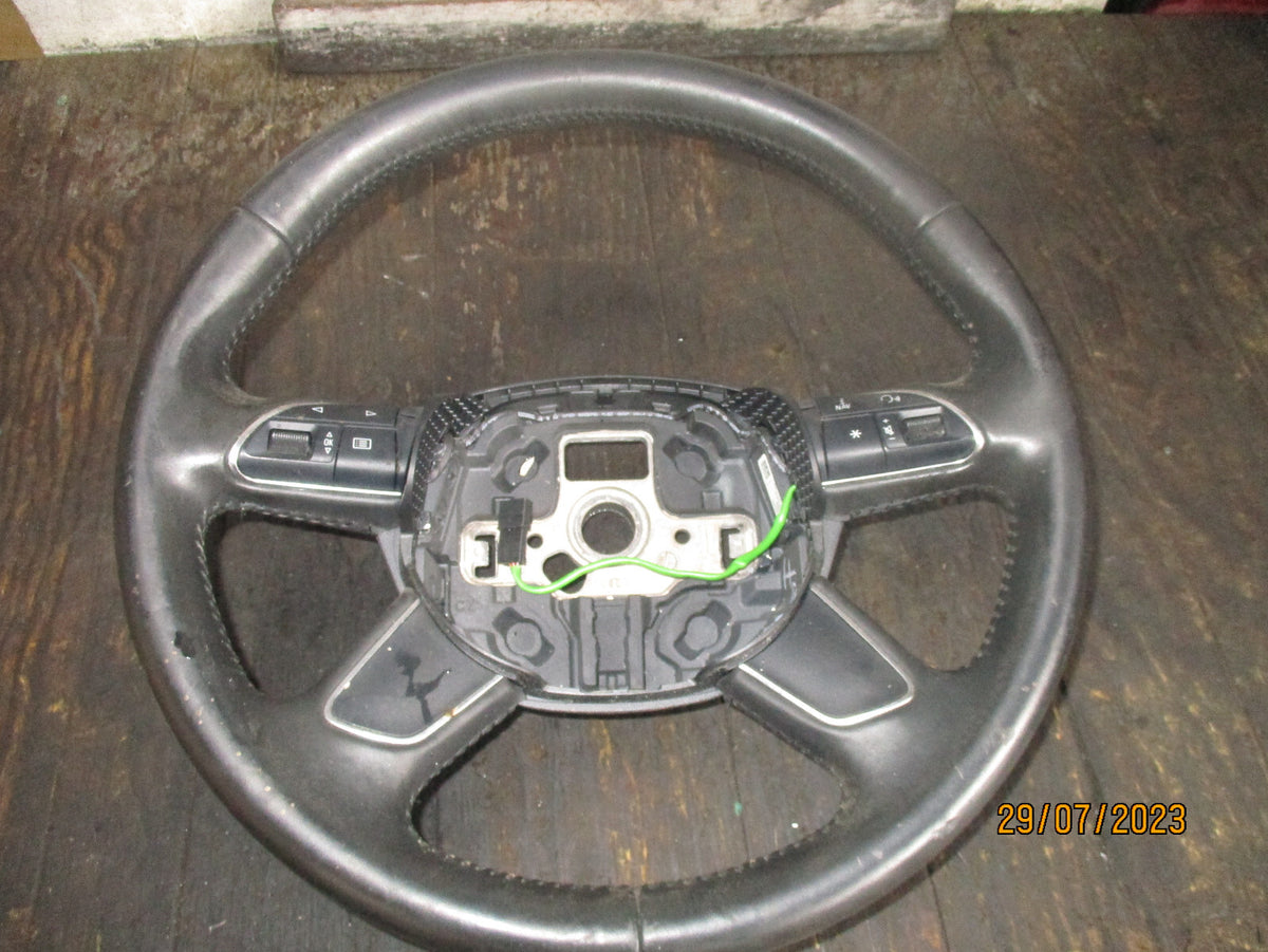 AUDI A3 2013 MULTIFUNCTION BLACK LEATHER STEERING WHEEL 8U0419091B