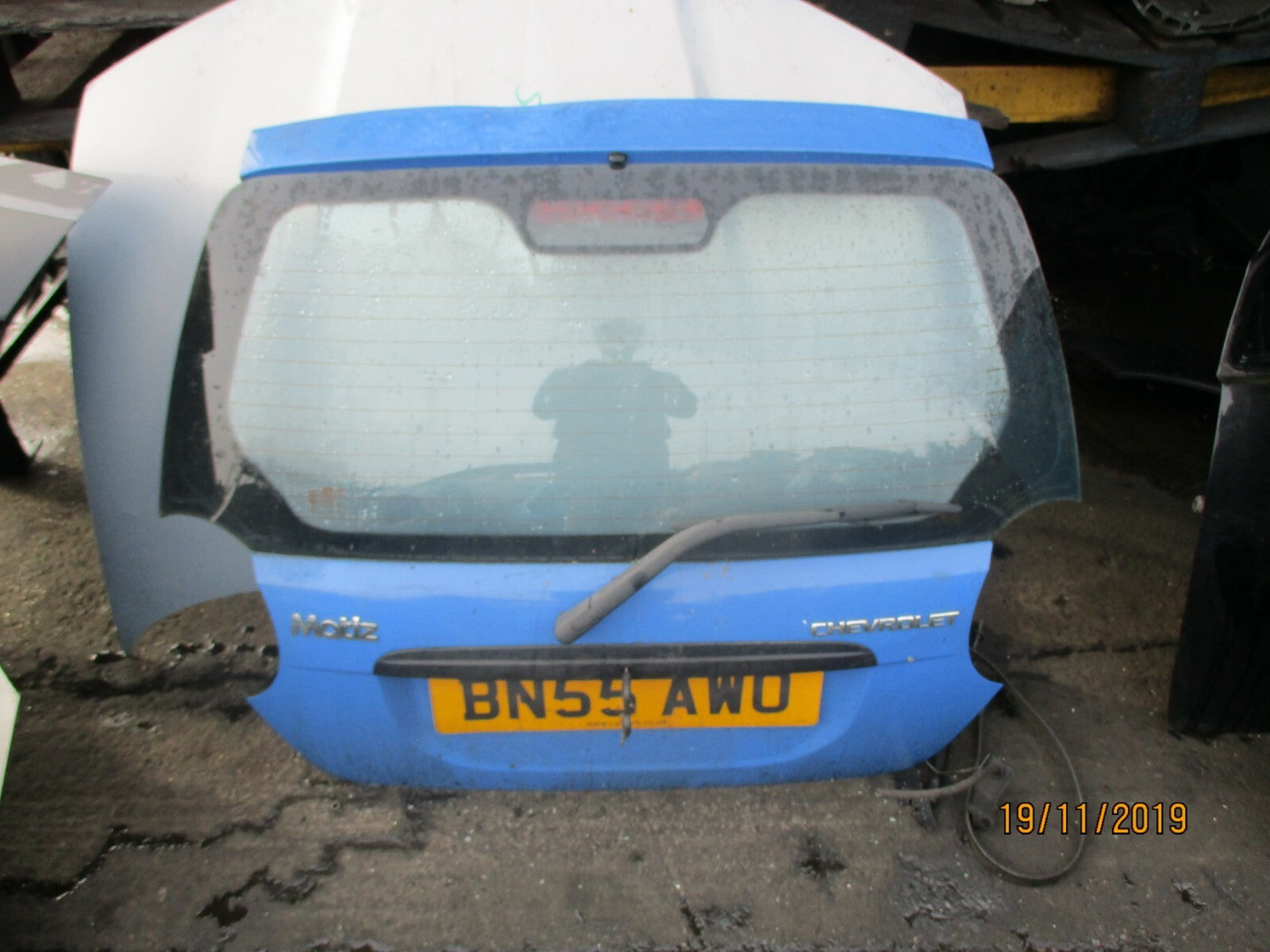 CHEVROLET MATIZ T200 MK1 2005 COMPLETE BOOT LID TAILGATE BLUE