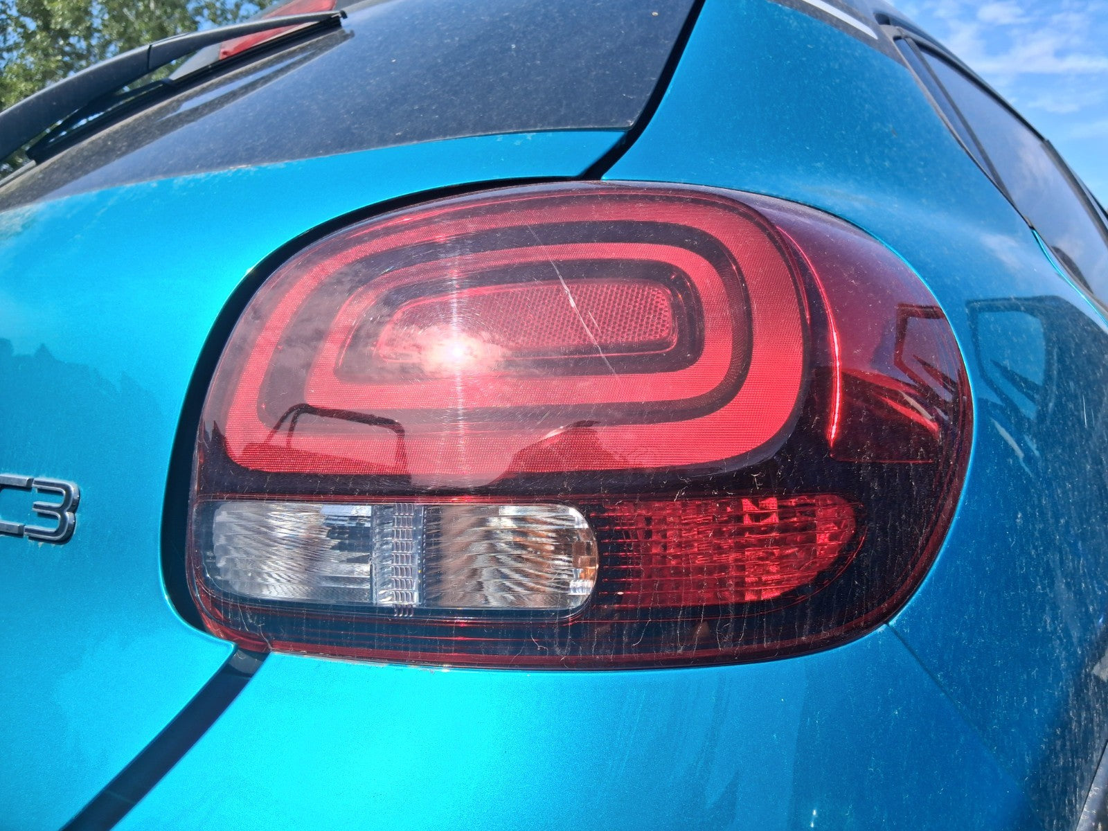 2023 CITREOEN C3 MK3 HATCHBACK OSR DRIVER SIDE REAR TAIL LIGHT LAMP