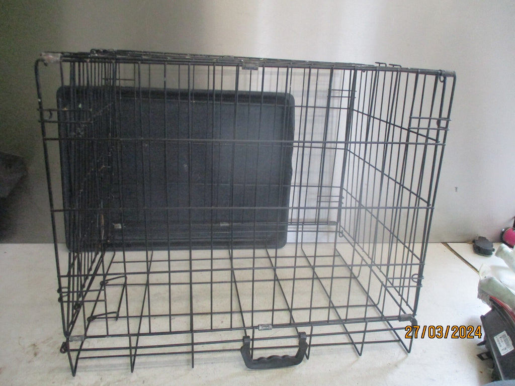 UNBRANDED METAL DOG GUARD CAGE BOX REMOVABLE TRAY 60x50x43 cm