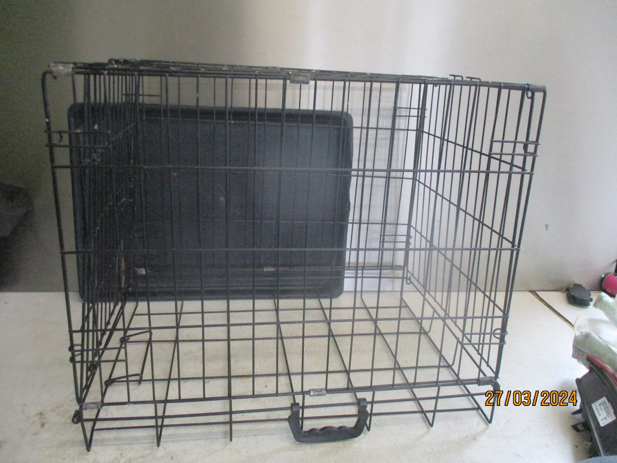 UNBRANDED METAL DOG GUARD CAGE BOX REMOVABLE TRAY 60x50x43 cm