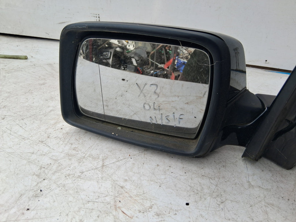 2004 BMW X3 E83 NSF PASSENGER SIDE FRONT ELECTRIC WING MIRROR BLACK