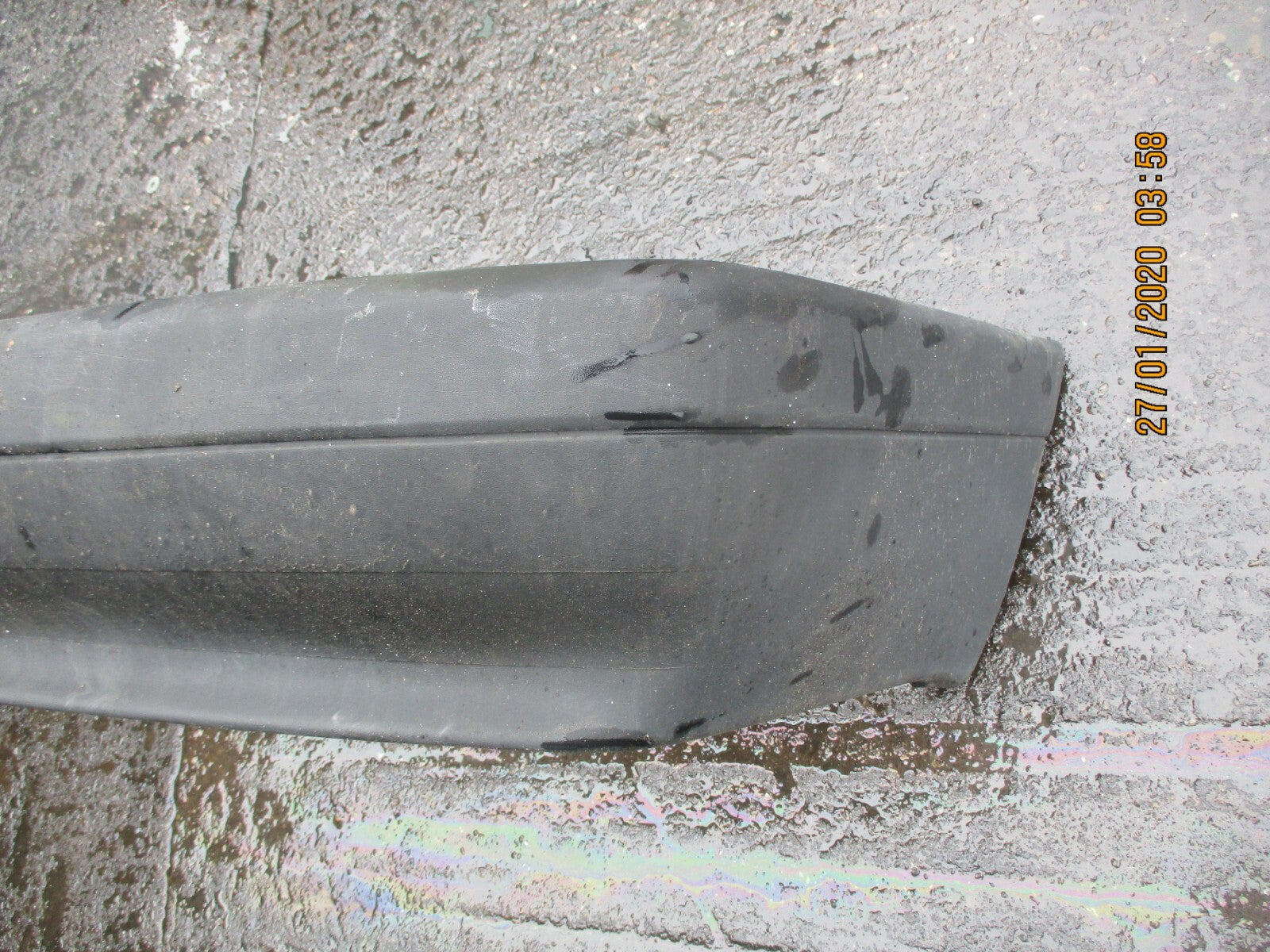 AUDI 80 B3 1990 REAR COMPLETE BUMPER PLASTIC BLACK