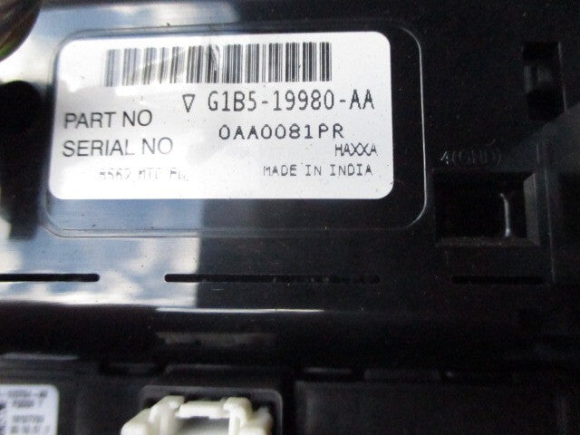 2017 FORD KA PLUS HEATER AC CONTROL UNIT PANEL G1B5-19980-AA
