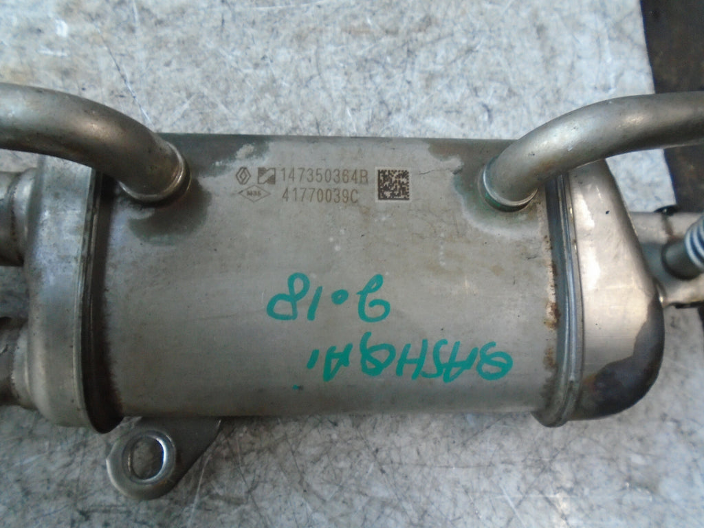 NISSAN QASHQAI 2018 J11 1.5 DIESEL EGR VALVE COOLER 147350364R