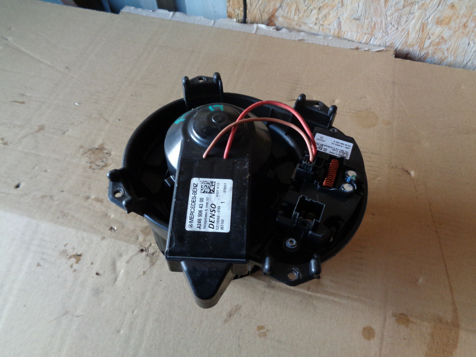MERCEDES A CLASS A180 2017 HEATHER AIR BLOWER MOTOR FAN ASSEMBLY A2469064300