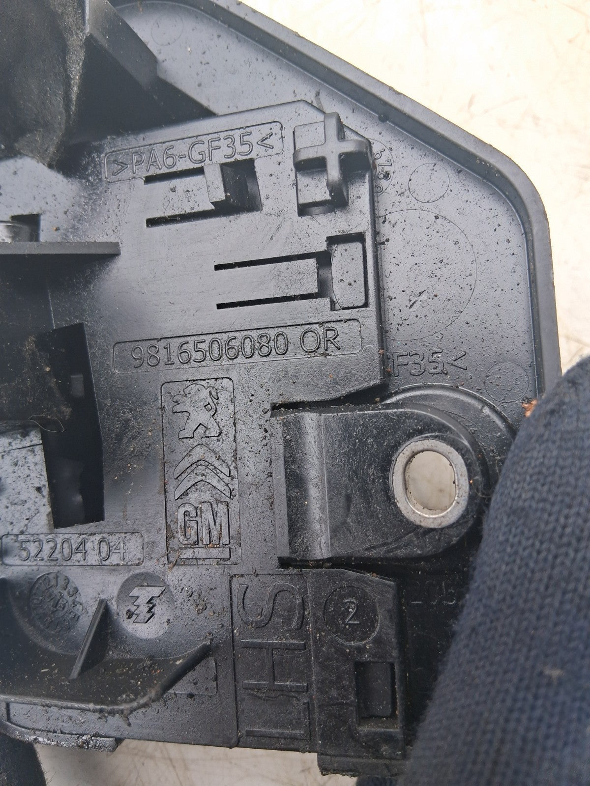 2025 PEUGEOT PARTNER LEFT NEAR SIDE SLIDING DOOR CABLE/ WIRING LOOM 9816506080