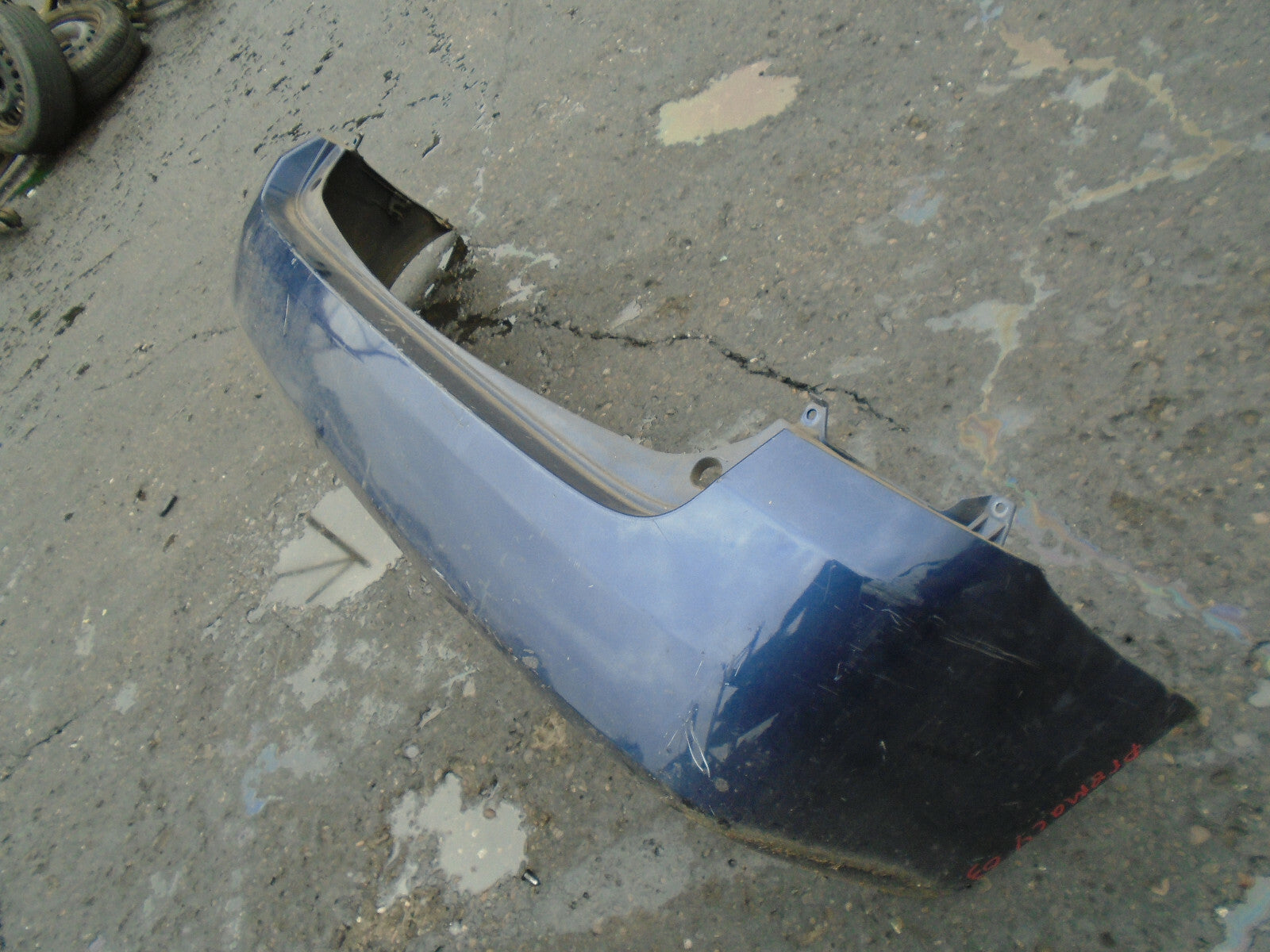 MAZDA PREMACY 2003 REAR COMPLETE BUMPER BLUE