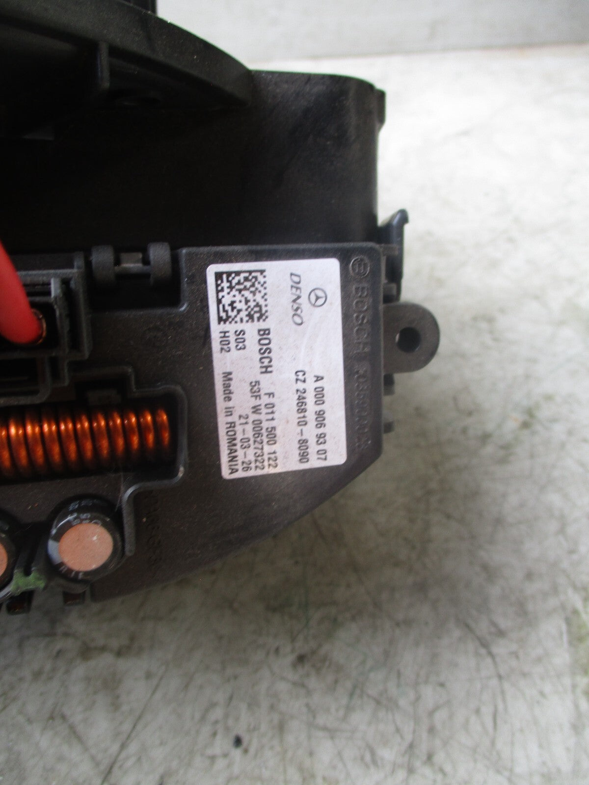 2021 MERCEDES SPRINTER W907 AIR CON HEATER BLOWER MOTOR  A0008308002