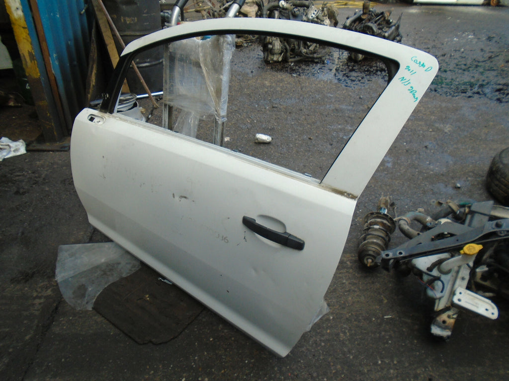 VAUXHALL CORSA D 2011 3 DOOR NS PASSENGER SIDE BARE DOOR WHITE