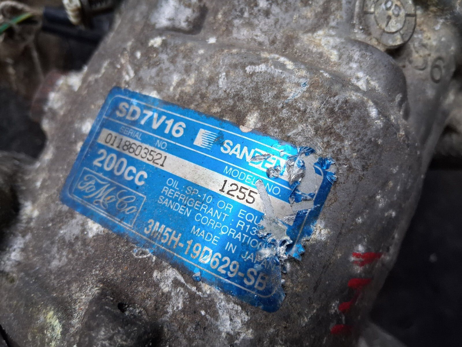 VOLVO V50 S40 C30 1.6 DIESEL AIR CON AC COMPRESSOR PUMP 3M5H19D629SB