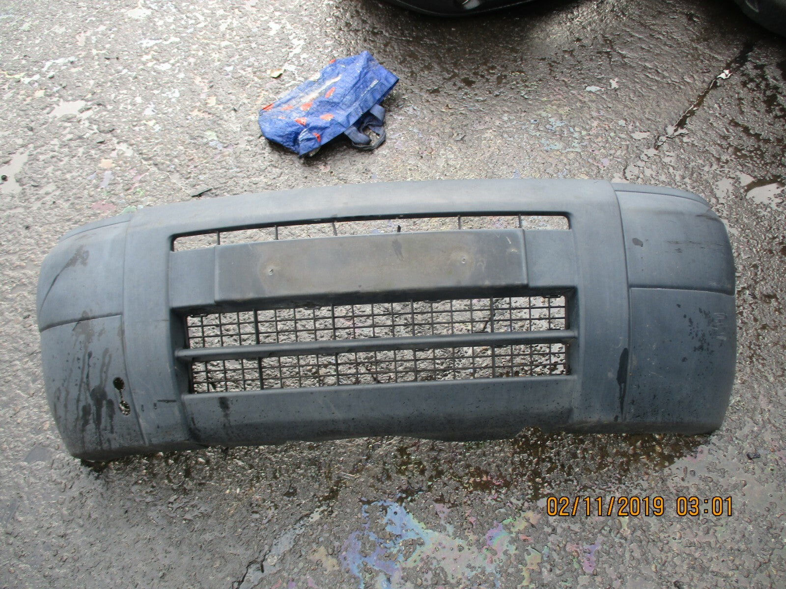 CITROEN BERLINGO MK1 FACELIFT COMPLETE FRONT BUMPER PLASTIC GREY