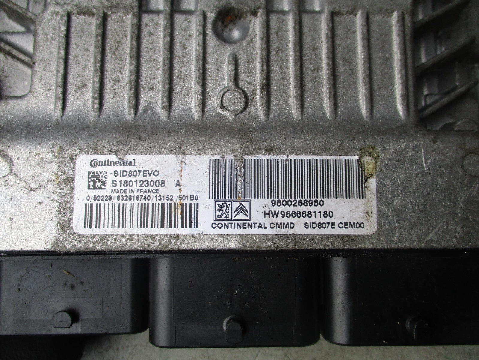 2013 PEUGEOT 5008 MK1 1.6 DIESEL ECU ENGINE CONTROL MODULE UNIT 9800268980